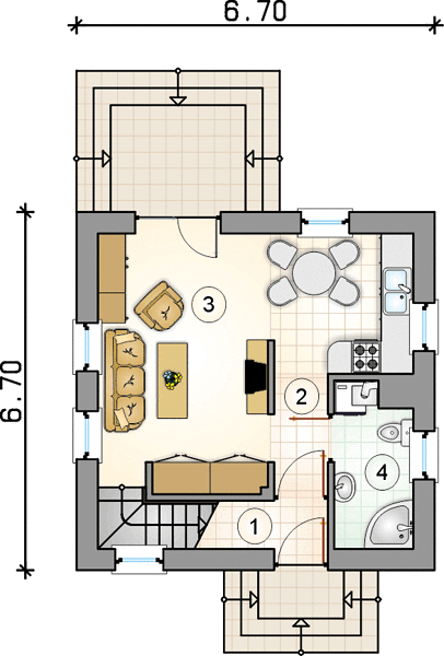 План 1 этажа дома CIH-8549-37 План 1 этажа дома CIH-8549-37
