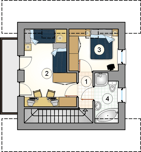 План 2 этажа дома CIH-8549-37 План 2 этажа дома CIH-8549-37